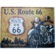 fémtábla 30x20 U.S.Route 66