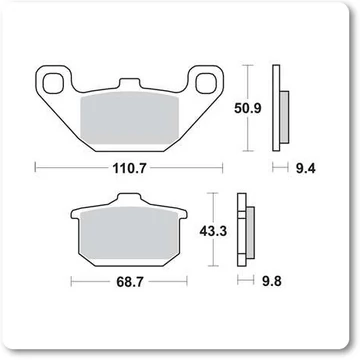 Fékbetét Brenta FT3061 /FDB339 /MCB532