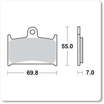 Fékbetét Brenta FT3127 /FDB557