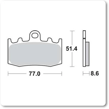 Fékbetét Brenta FT4123 /FDB2125ST