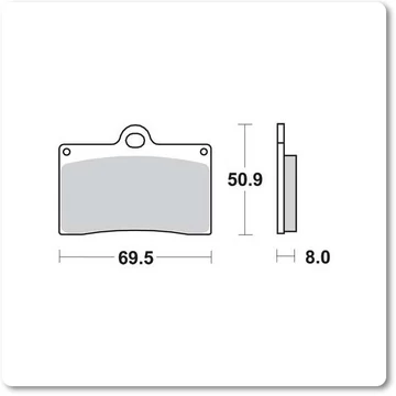 Fékbetét Brenta FT3030 /MCB540 Fékbetét Brenta FT3030 /MCB540