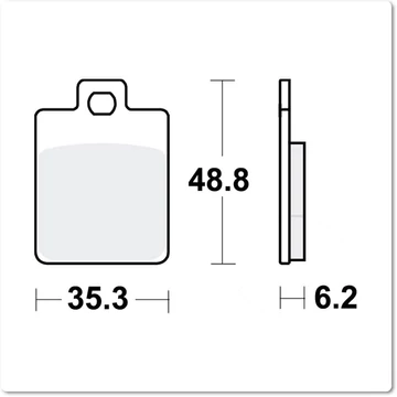 Fékbetét Ferodo FDB2057EF /744 /827 Piaggio, Gilera