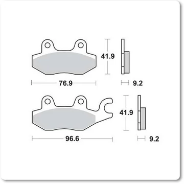Fékbetét magyar 20706 /FDB2087AG
