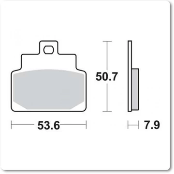 Fékbetét TRW Lucas MCB709 /FT3028 /FDB2095