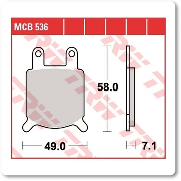 Fékbetét TRW Lucas MCB536