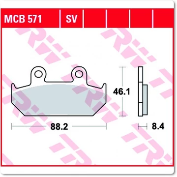 Fékbetét TRW Lucas MCB571