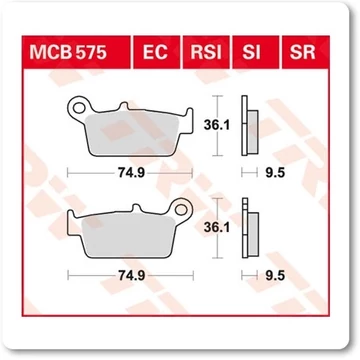 Fékbetét TRW Lucas MCB575