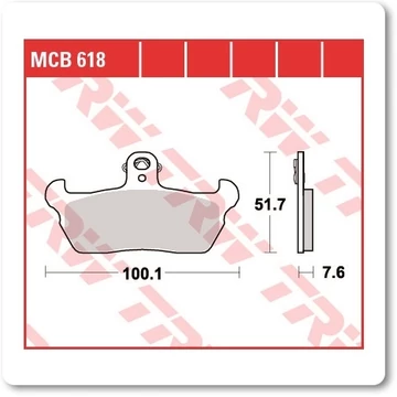 Fékbetét TRW Lucas MCB618