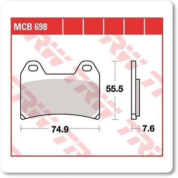 Fékbetét TRW Lucas MCB698
