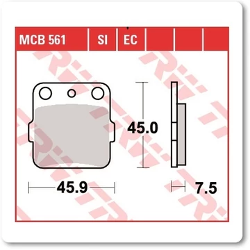 Fékbetét TRW Lucas MCB561 /FDB381 /3106