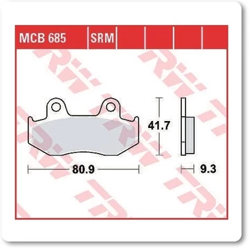 Fékbetét TRW Lucas MCB685