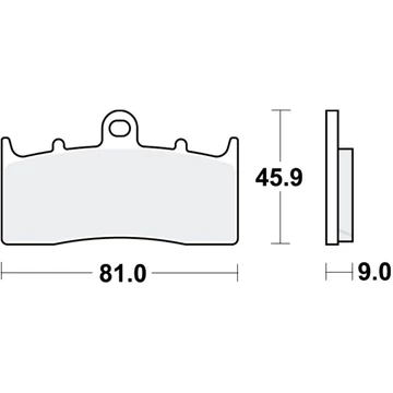 Fékbetét TRW Lucas MCB736SV