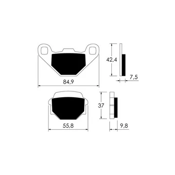 Fékbetét Vicma P10736 Fékbetét Vicma P10736
