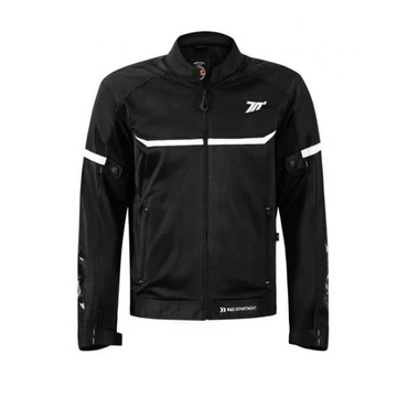 Seventy Degrees SD-JR30.1 fekete/fehér 4XL nyári motoros kabát