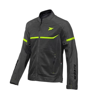 Seventy SD-JR30.1 férfi szürke neon XL nyári motoros kabát