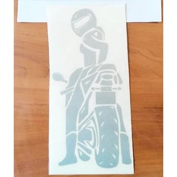 Matrica Nő sportmotoron Matrica Nő sportmotoron