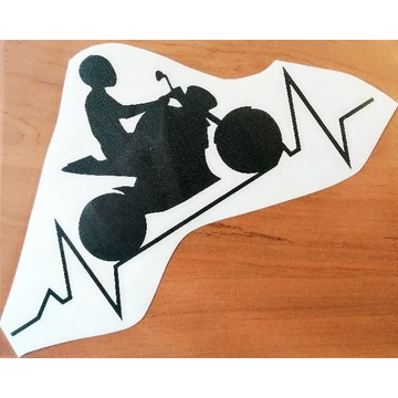 Matrica EKG sportutra fekete