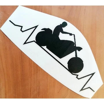 Matrica EKG chopper fekete