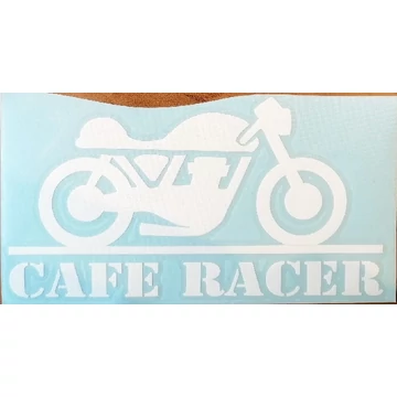 Matrica cafe racer fehér