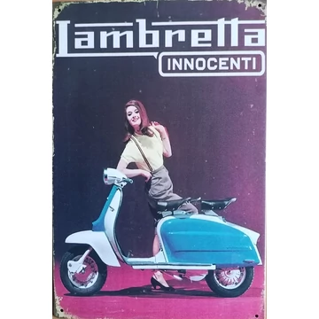fémtábla 20x30 Lambretta