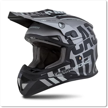 Cassida Cup Sonic grey/matt L cross bukósisak