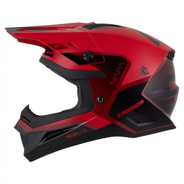 Cassida Cross Cup 2 Napa S pearl red/maroon/black cross bukósisak