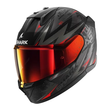 Shark D-Skwal 3 Blast-R fekete szürke piros L bukósisak