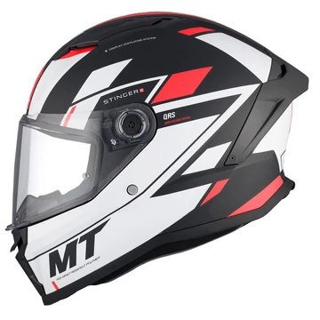 MT Stinger 2 ZIVZE B5 fehér/f/p L matt Helmet Bukósisak