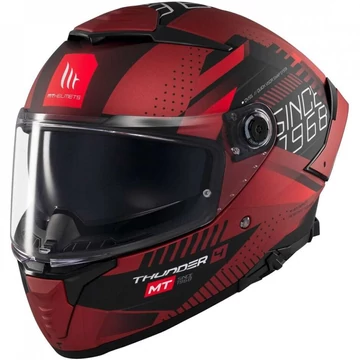 MT Thunder 4 SV Luminence D5 matt fekete bordó piros S