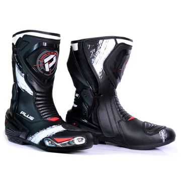 Plus Racing RX-II fekete/fehér 43 motoros csizma