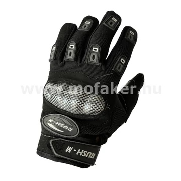 Rush-M CK05 fekete XL motoros kesztyű