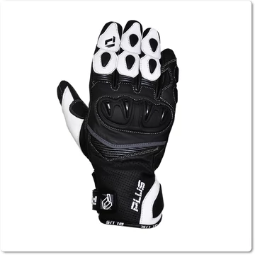 Plus Racing Cool fehér 3XL motoros kesztyű 