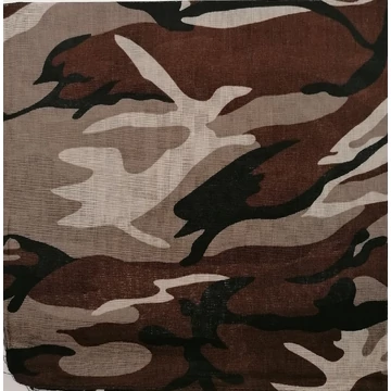 Kendő terepminta barna