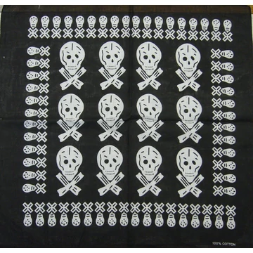 Kendő, motoros skull nagy koponyák