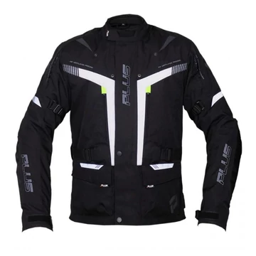 Plus Racing Planet fekete XXL motoros kabát 