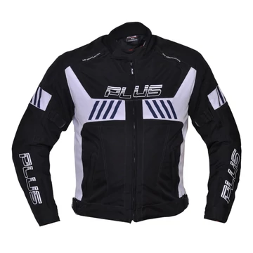 Plus Racing Scorpio fekete-fehér 3XL motoros kabát
