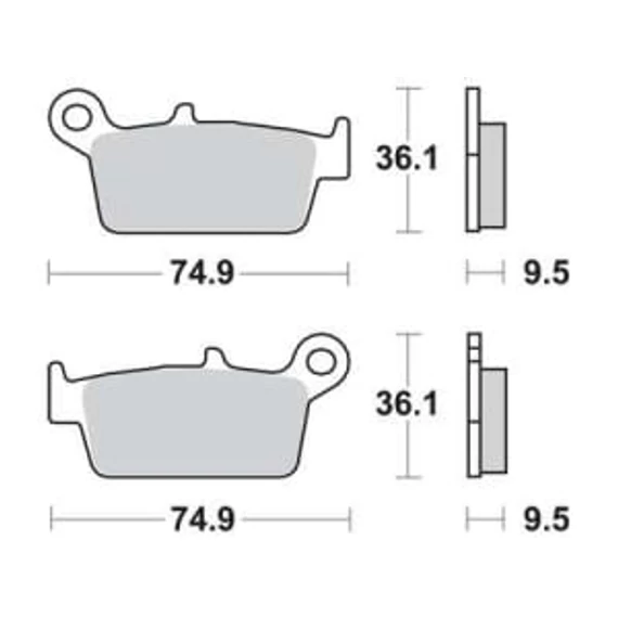 Fékbetét Ferodo FDB539SG /FT3087