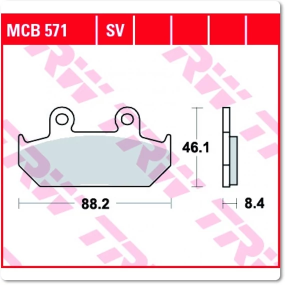 Fékbetét TRW Lucas MCB571