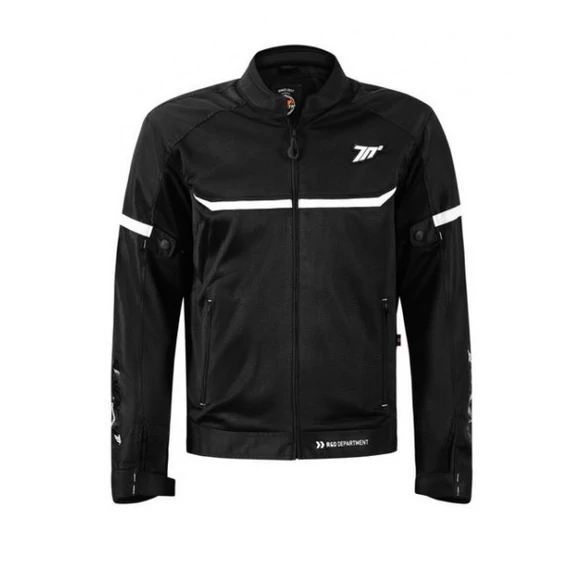 Seventy Degrees SD-JR30.1 fekete/fehér 4XL nyári motoros kabát