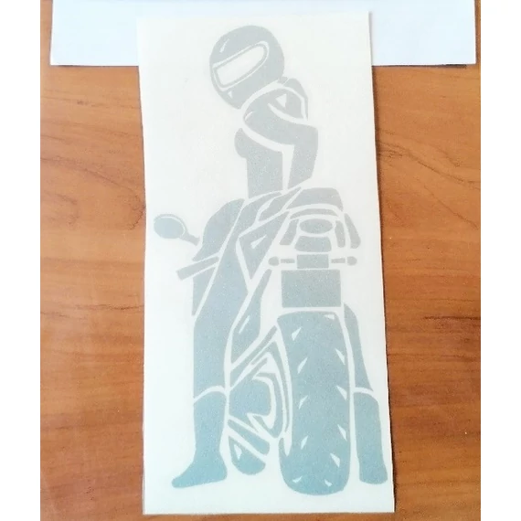 Matrica Nő sportmotoron