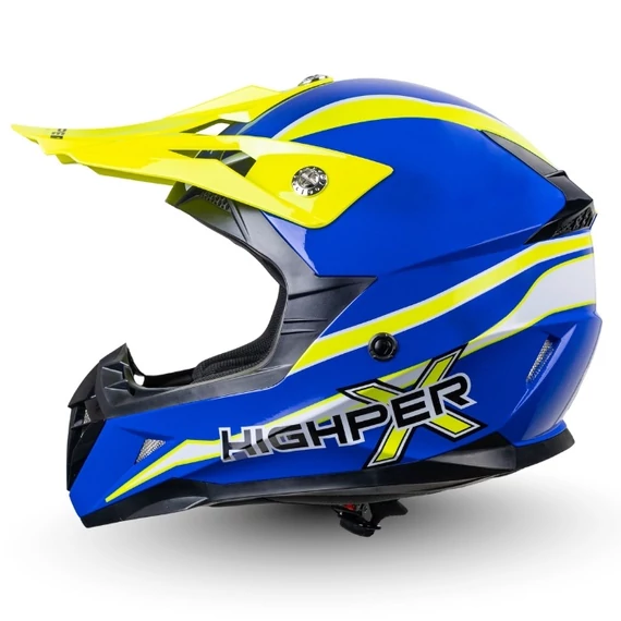 Highper X Cross sárga kék YM gyerek sisak