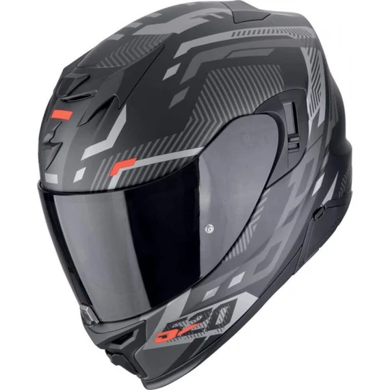 Scorpion EXO-520 EVO AIR RANKA matt fekete/ezüst/piros S zárt bukósisak