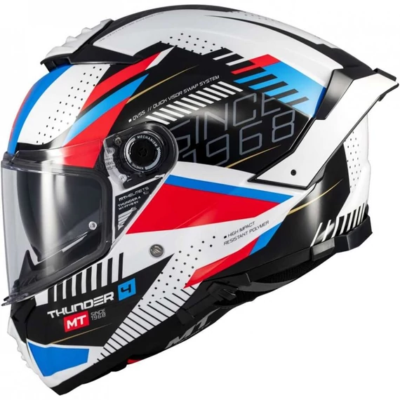 MT Thunder 4 SV Luminence A7 fehér kék piros 2XL