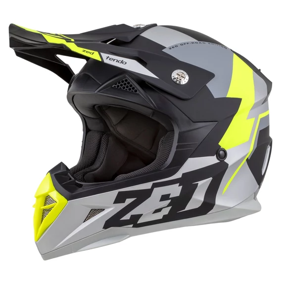 ZED X1.9D Tendo blac kgray yellow XL gyerek cross sisak