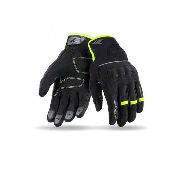 Seventy SD-C56 fekete/neon L női motoros kesztyű