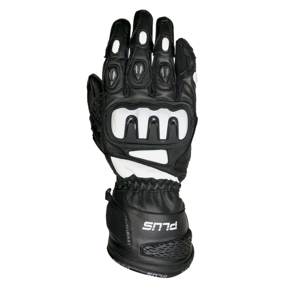 Plus Racing Speed fehér 3XL motoros kesztyű 