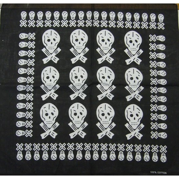 Kendő, motoros skull nagy koponyák