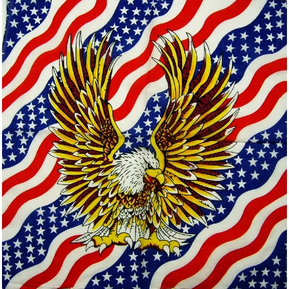 Kendő sas piros kék