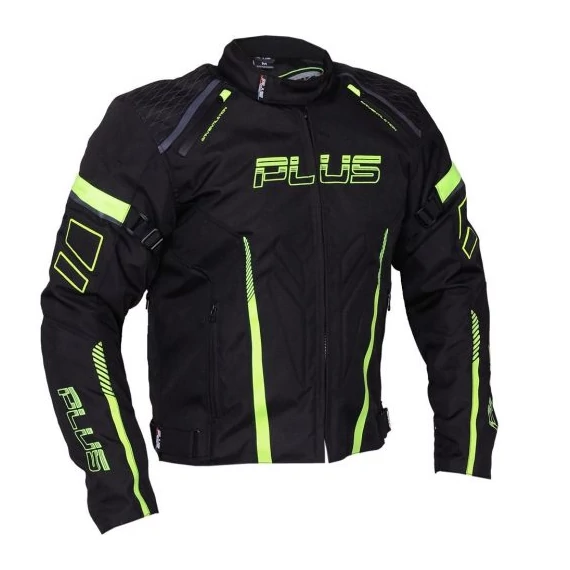 Plus Racing Ray fekete/neon L motoros kabát