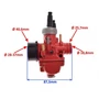 Kép 4/4 - Karburátor kpl PHBG 19 mm piros